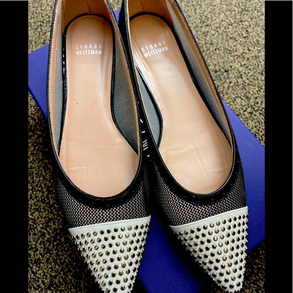 Stuart Weitzman Tipper studded ballet flats. Excellent condition. Size 8.5